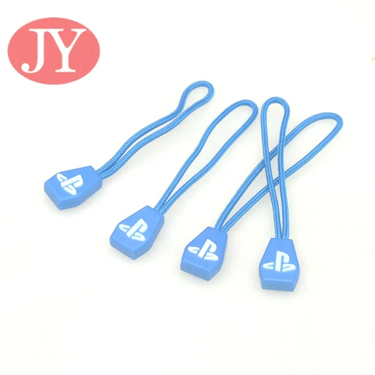 Jiayang ready mold zipper slider Rubber silicon zipper pulls custom zipper pulls