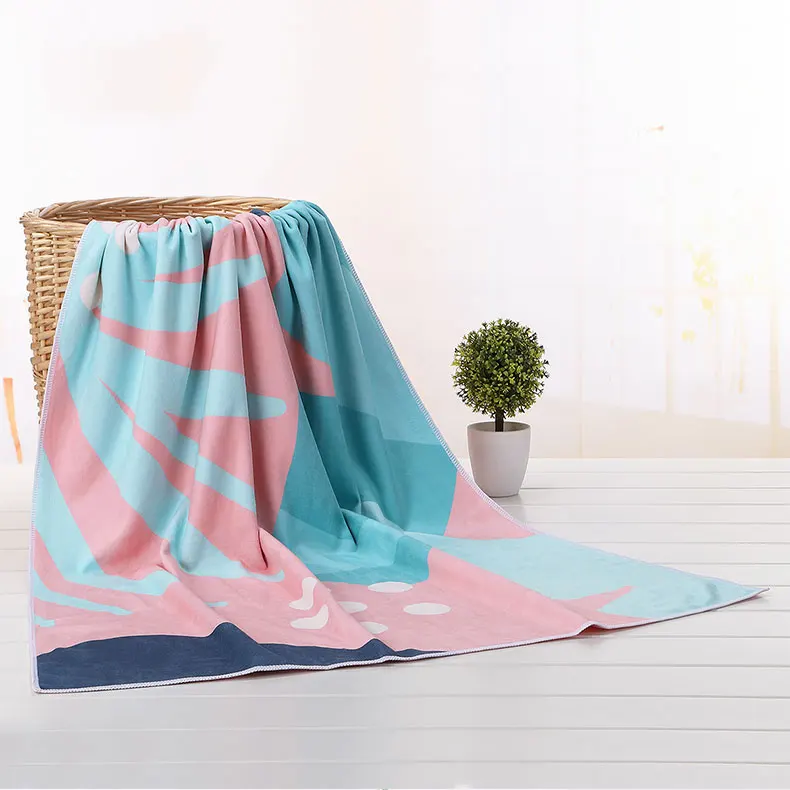 Quick Dry Microfiber High Quality Sand Proof Swimming Pool Vacation Gift OEM/ODM Customized Digital Printing Beach Towel