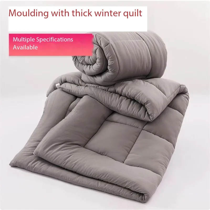 Custom duvet soybean fiber % polyester polyester cotton folded anti-bacterial skin friendly gray white single double quilt core