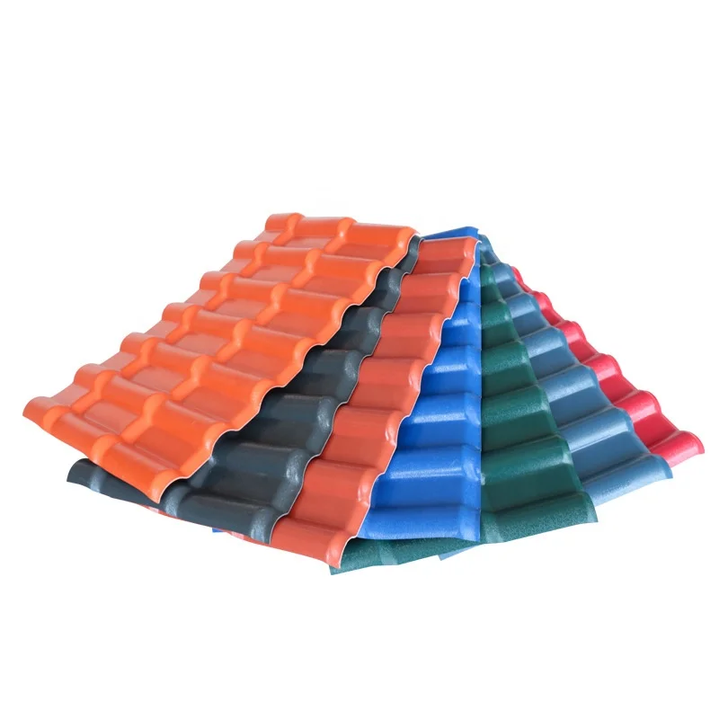 Spanish synthetic roof tiles pvc sheet roof plastic tile roofing upvc