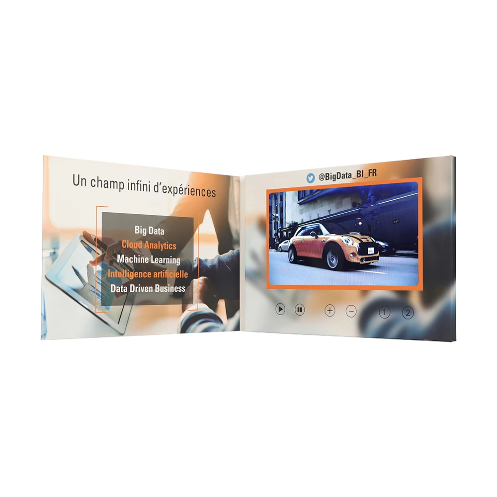 
video brochure 7inch card 