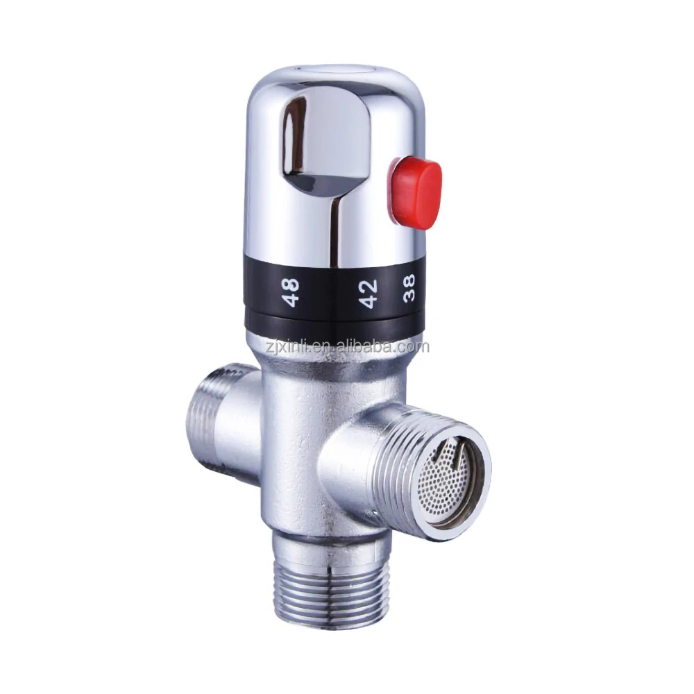 X9322 Model 3/4 Inch High Quality Chrome Plated Brass Material Water Temperature Control of Thermostatic Mixing Valve