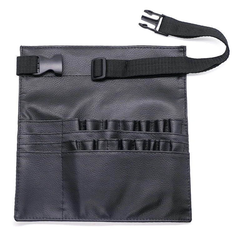 Makeup Brush Bag Professional Cosmetic Holder 20 Pockets Organizer Apron with Artist Brush Belt Waist Fanny Pack