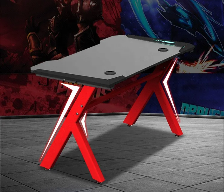 LED RGB pc gaming desk gaming table Desktop computer home economy simple writing simple modern game