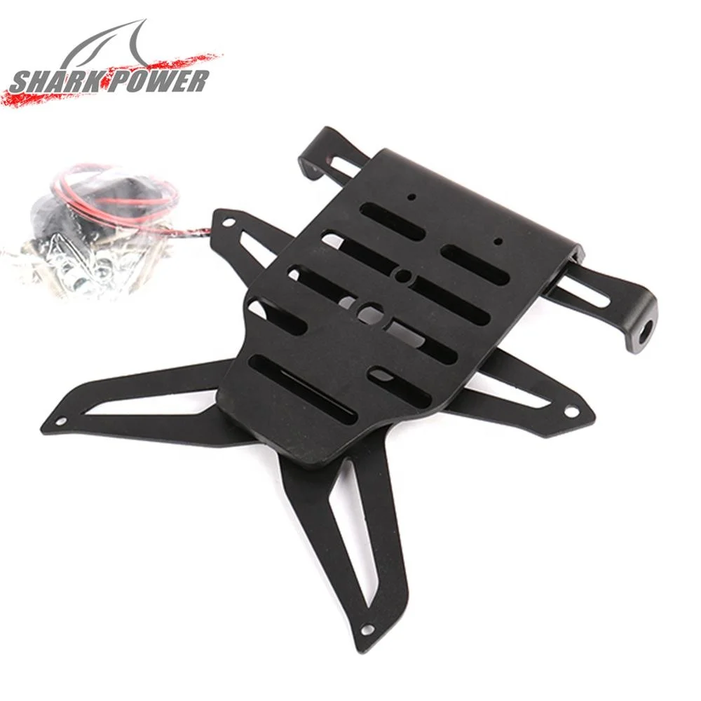 New arrival high quality universal cnc aluminum wholesale motorcycle refit license plate frame factory custom design