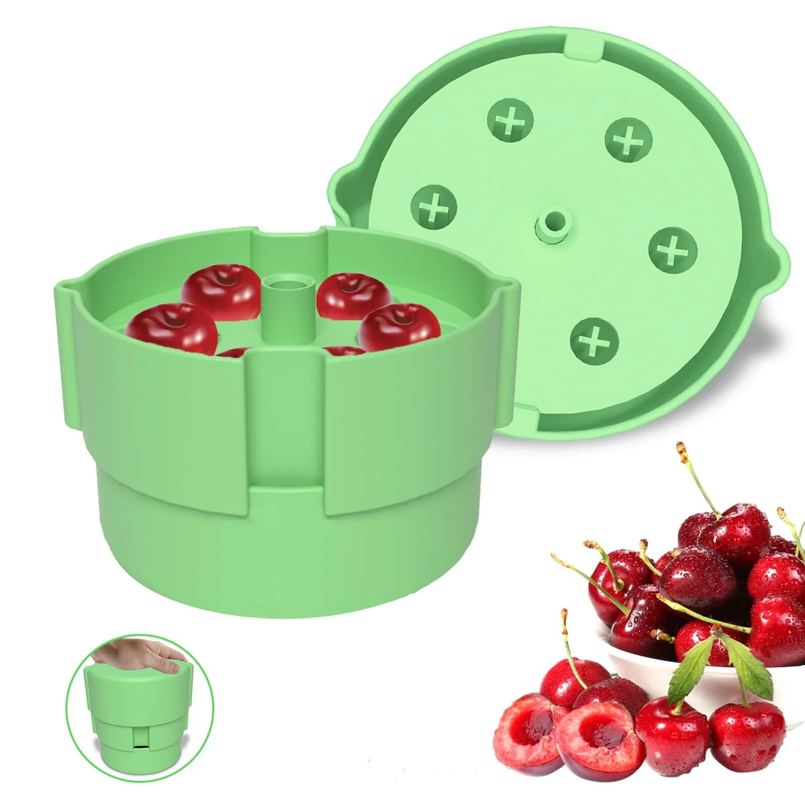 Amazon hot Kitchen multi quick core and olive remover seed removal cherries machine presses cherry pitter tool pit remover