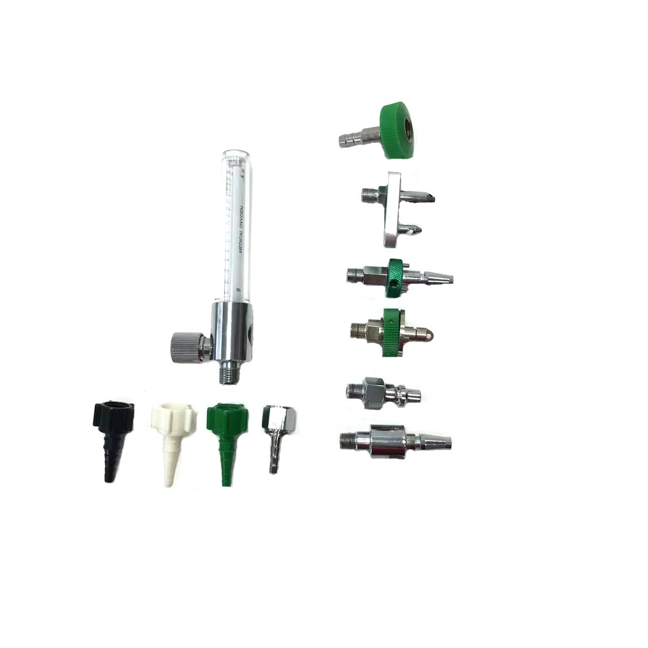 Oxygen Flowmeter Christmas Tree Adapter Medical Swivel Hose Nipple Gas