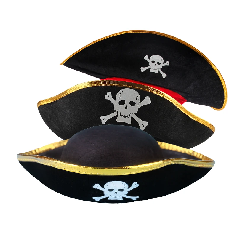 Hot Sale Pirate Hat Halloween Costume Pirate Hat For Adults Kids