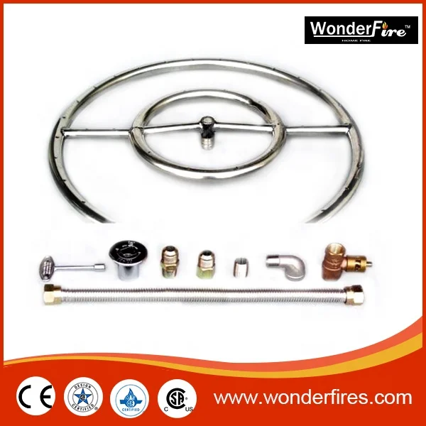 2020 Outdoor  square stainless steel Gas Fire Pit Bowl / Firepit insert /Fire pit burner