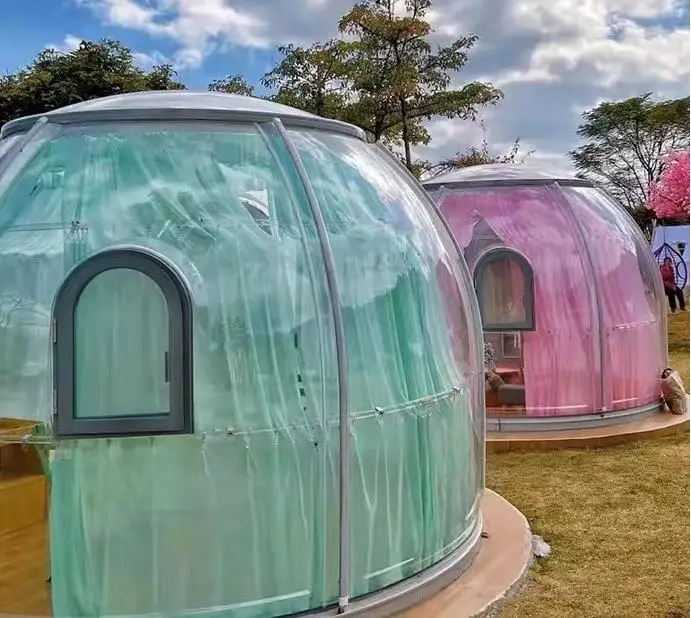 Dome House Star View Round Tiny House Prefabricated Dome Home Pc Transparent Solid Sheet