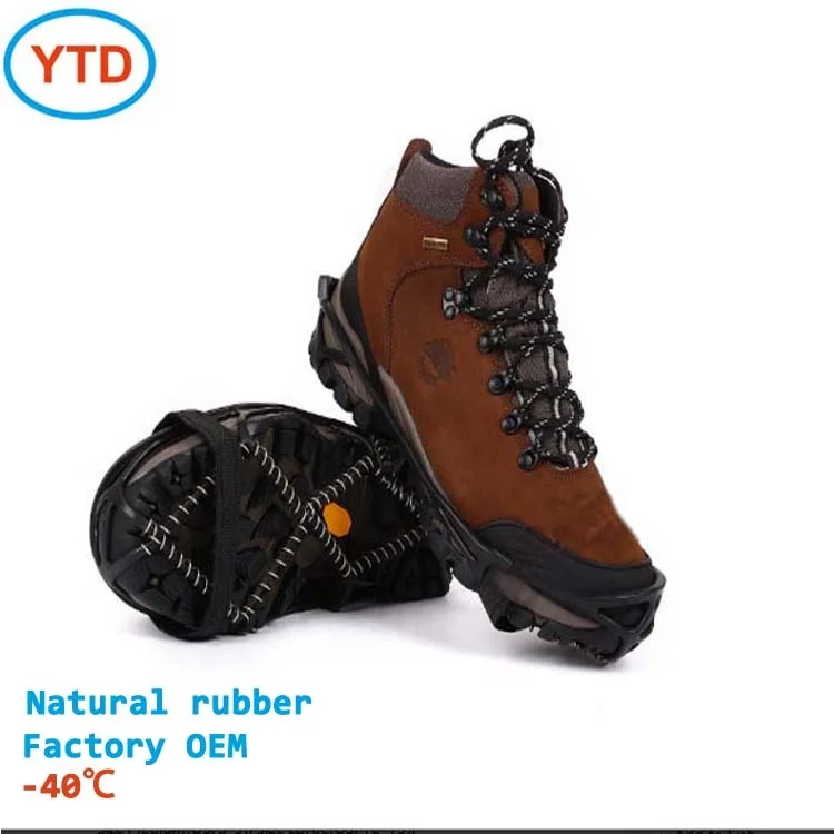 senior antislip shoes fishing rod ice snow grip spike boots