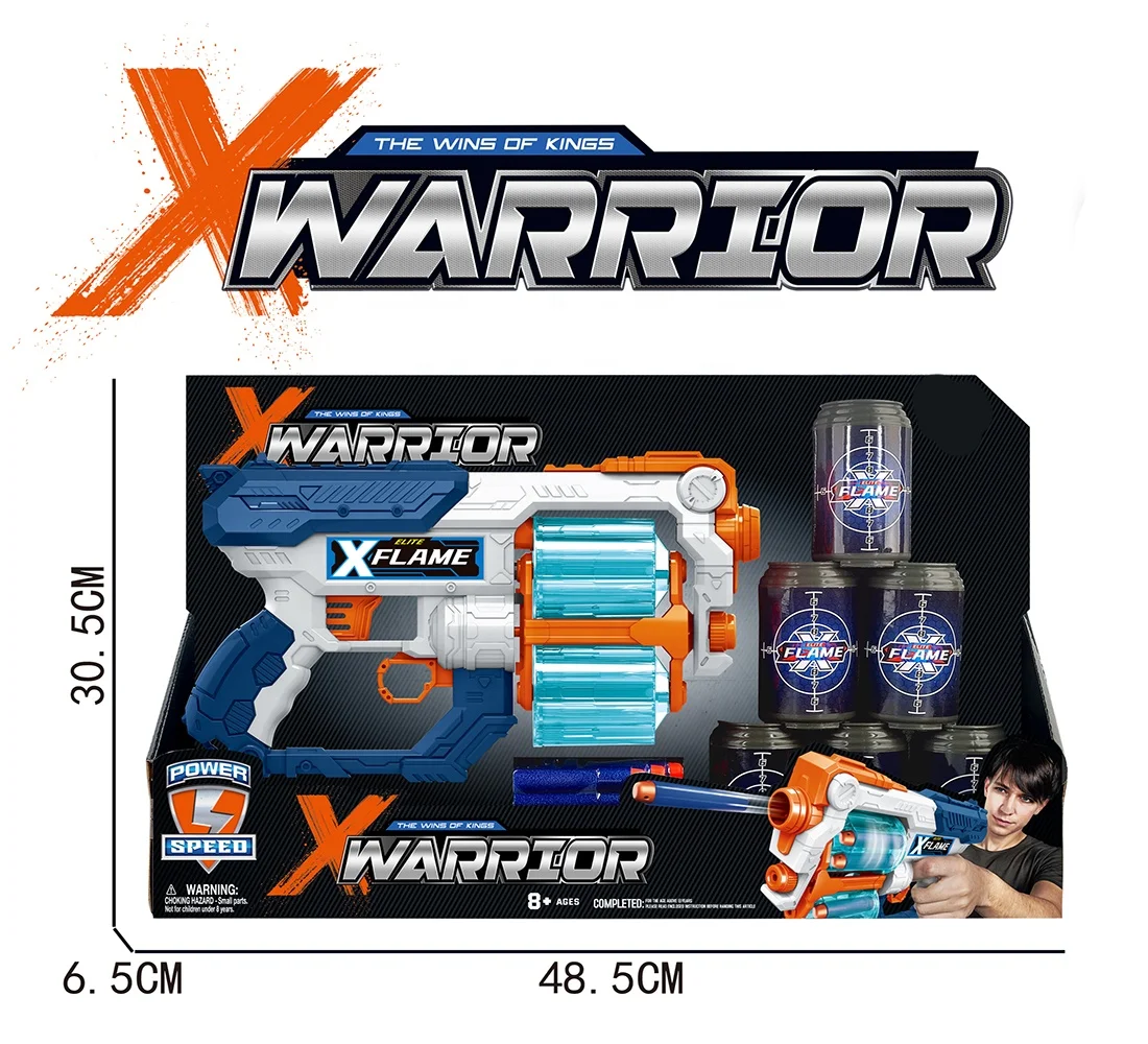 Shooting Game Toys Plastic Foam Bullet Toy Gun with 6 PCS Refill Darts Soft Bullet Blaster Gun with EVA Dart Bullets for Kids