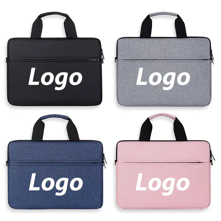 Promotional Custom Logo Shoulder Covers Laptop Sleeve Bag Briefcase Computer Business Laptop Messenger Bag for Men and Women