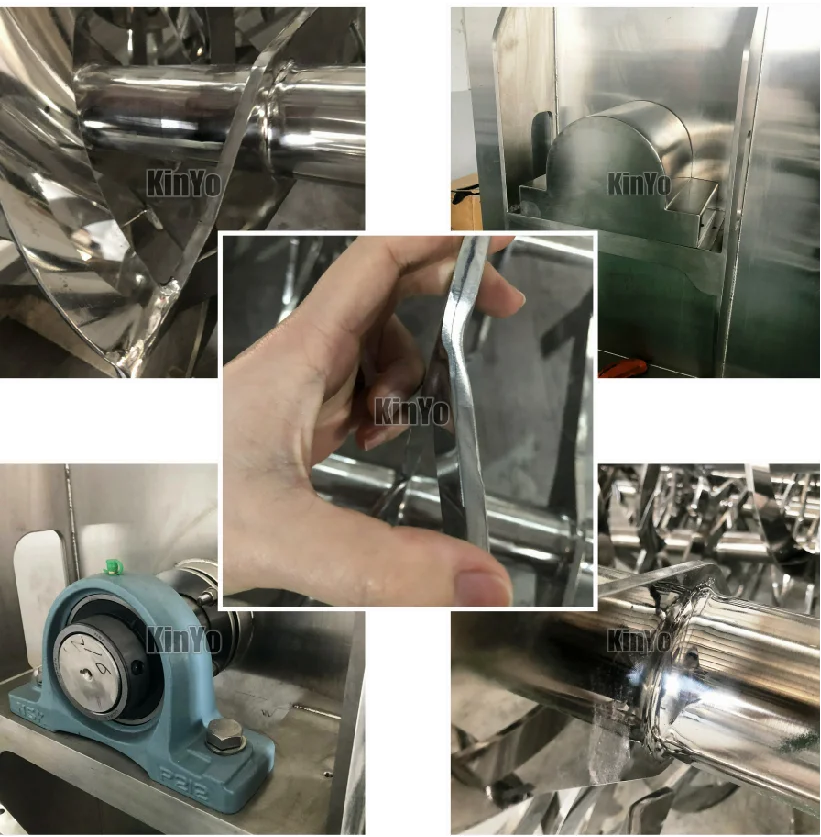 KinYo custom made 100-10000L 10CBM ribbon blending machine stainless steel Industrial Blending Machine