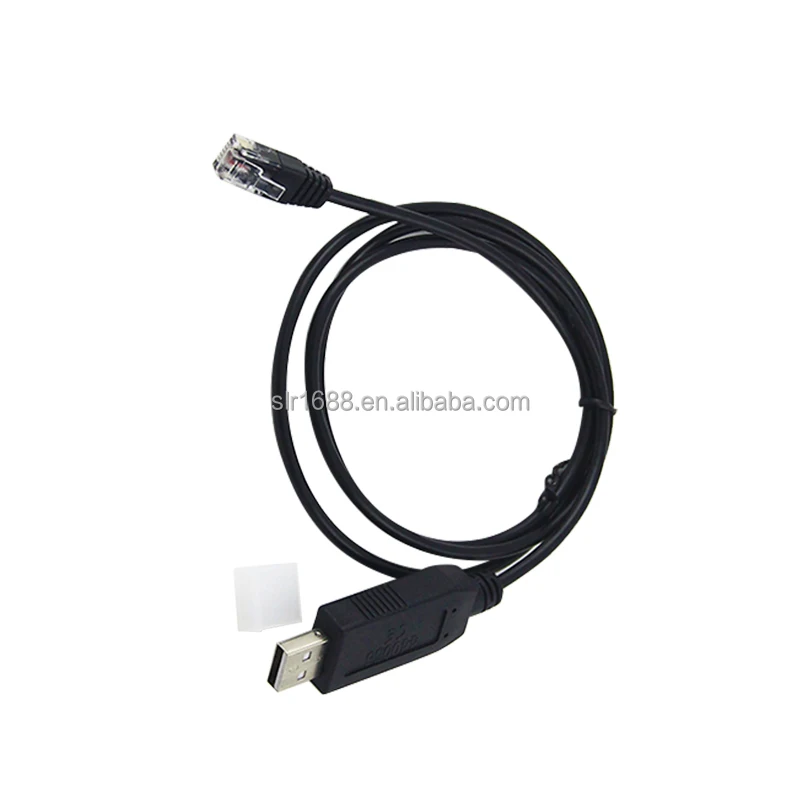 Black FT232RL chip FTDI USB TTL serial cable USB A male to RJ12 6P6C male cable