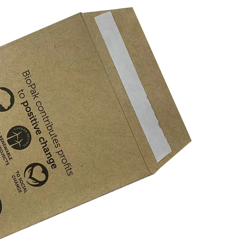 Cheap Individual Wholesale Custom Printed Disposable Recycled Kraft Paper Bag For Cutlery Set