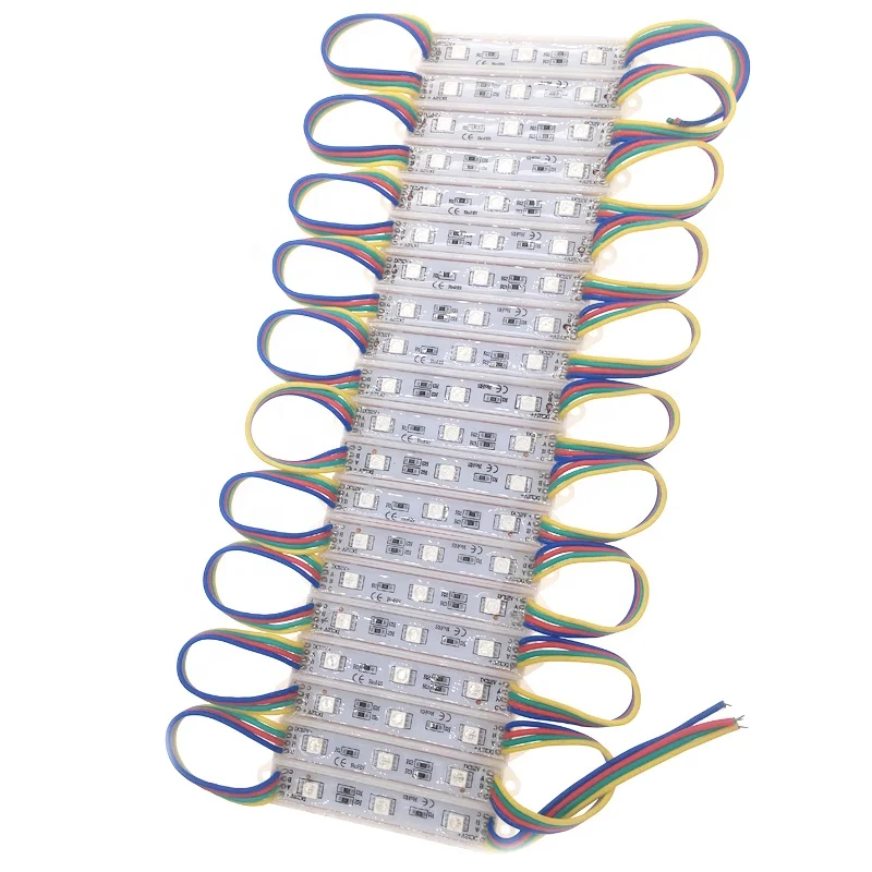Factory OEM 12v IP65 5050 led modules 0.72w outdoor Advertising Signs smd 3 led rgb module