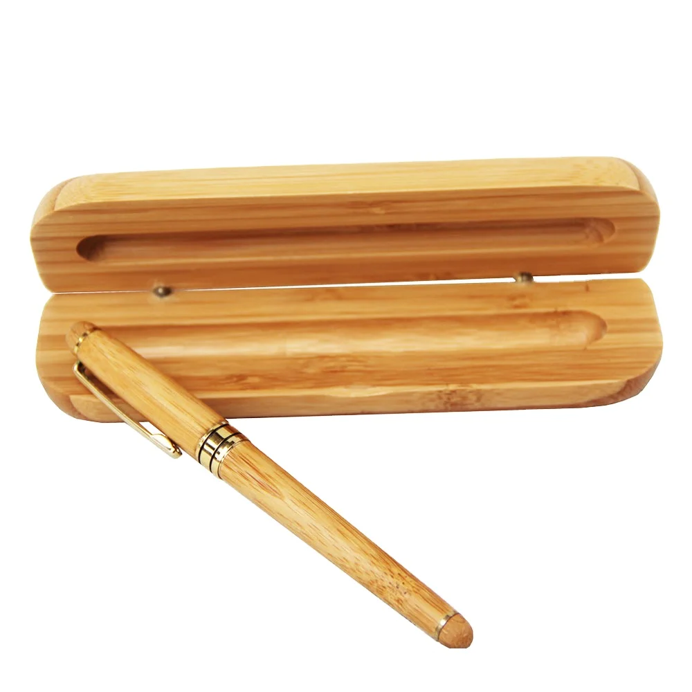 Nice looking office gift handmade luxury nature wooden bamboo fountain pen with box
