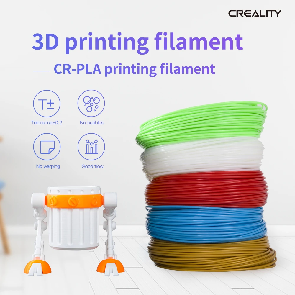 Creality 3D CR-PLA Филамент 1 75 мм для 3d-ручки и
