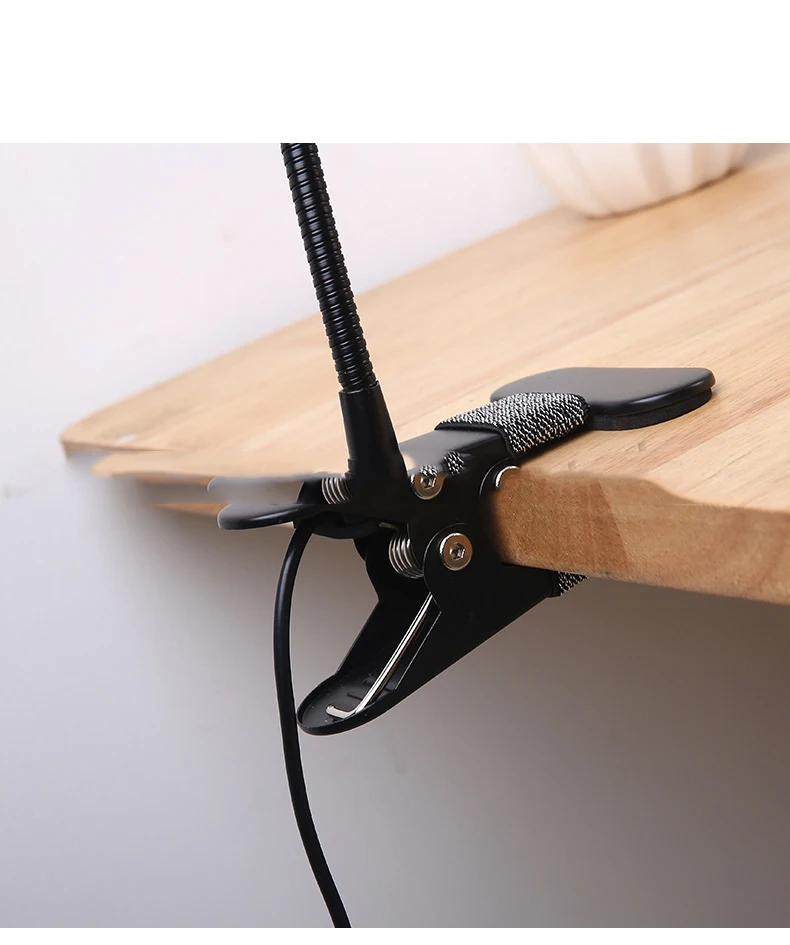 Led Reading Night Light Adjustable Lamp Study USB Foldable Clip Bed Table Lamp Flexible Desk Lamp
