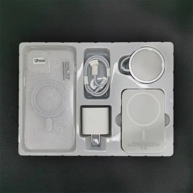 E 5000mAh Magnetic Wireless Power Bank Charger Mag safe Mobile Phone case For iphone 12pro max