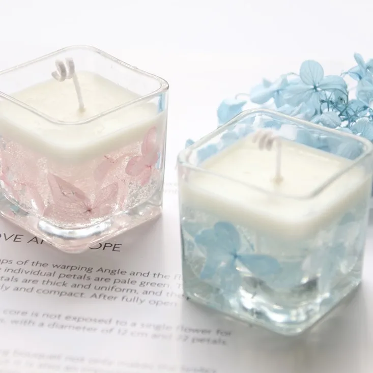 Aroma Scented Candles Home Fragrance Making Supplies Private Label Clear Candles Custom Gel Candle Wholesale Manufacturers