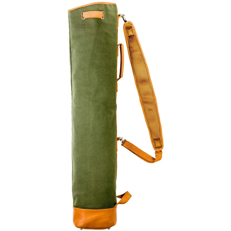 Custom Vintage Canvas and Leather Golf Bag Golf Club Sleeves Bag with Shoulder Strap Golf Carrier Bags