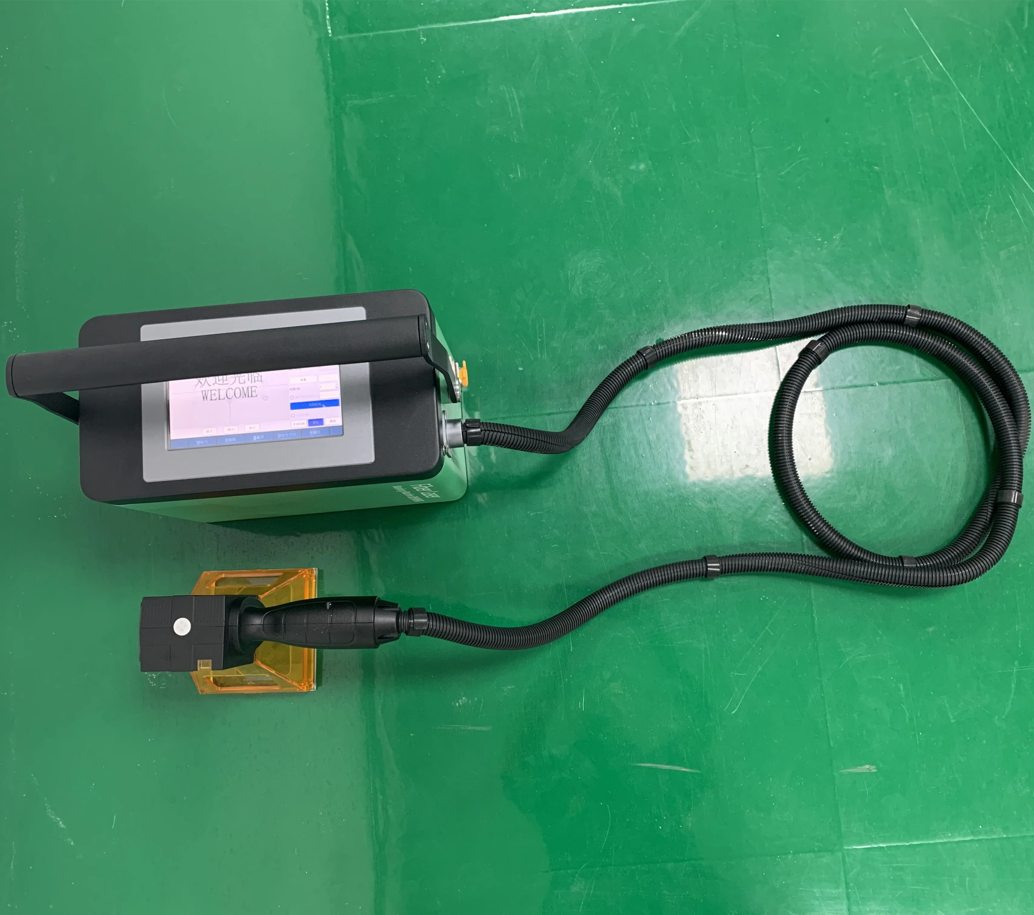 WISELY LASER Chargeable MINI Hand-held fiber laser marker logo and bar code fast marking machine