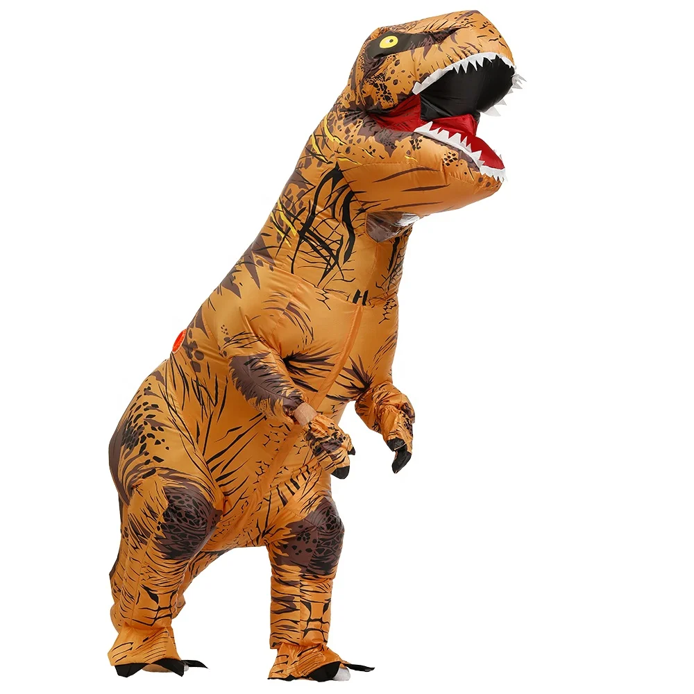 7 colours kids adult t-rex dinosaur costume inflatable