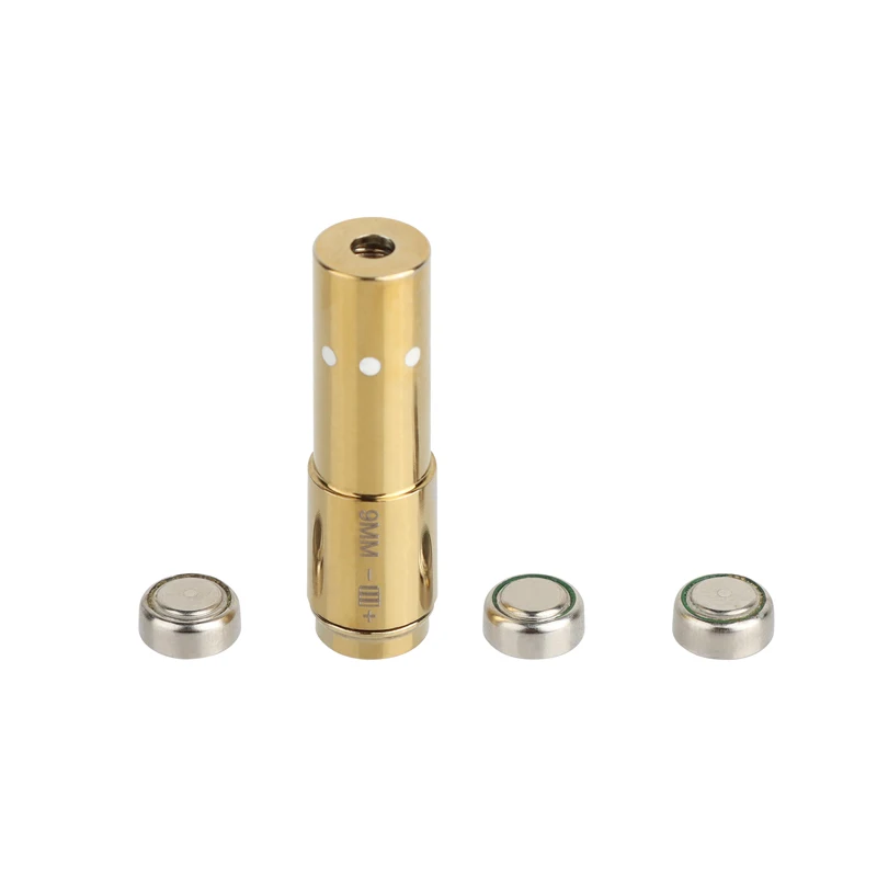 MZJ Tactical Red Laser Sight 9mm 223 5.56mm Red Laser Zeroing Sight with 2 Sets of Batteries