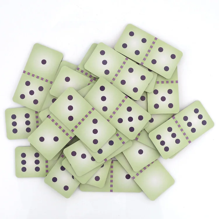 Kids Educational Toy Gift box Packaging Paper Cardboard Colored Customized Domino Cards Game Set Toys