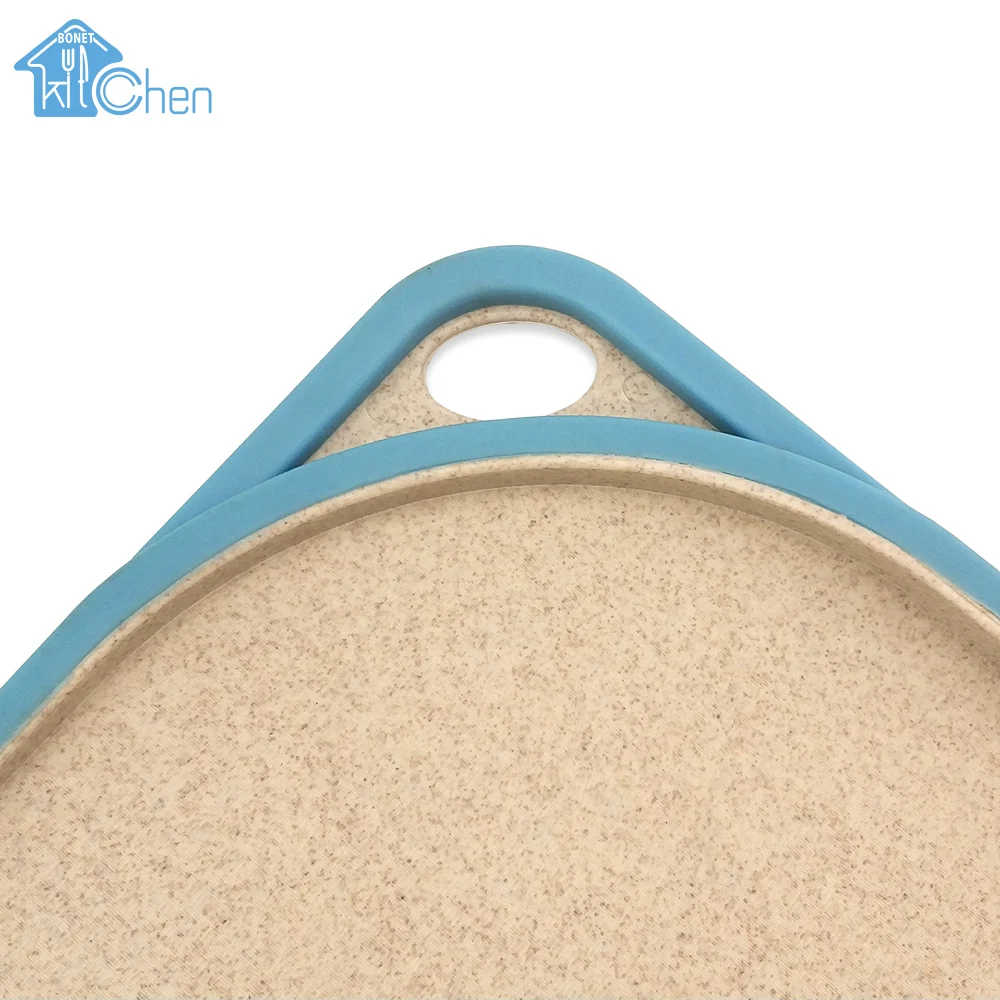 OEM Accepted Wheat Straw Plastic Kitchenware Set Hdpe Cutting Board Design Kitchen Cutting Boards Set