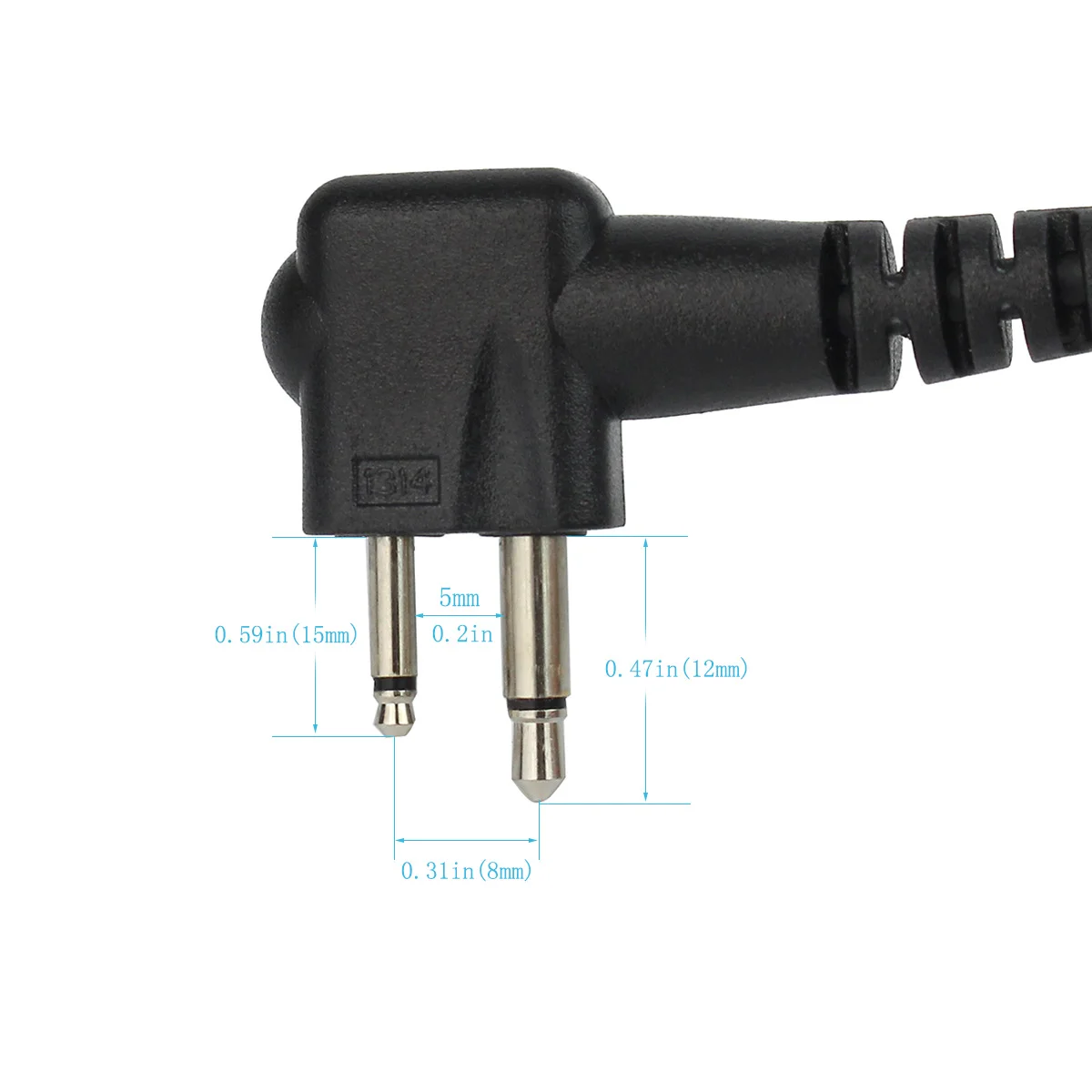 Retevis D Shape 2 Pin Ear Hook Earpiece Headset For Motorola GP68/GP88/GP300/2000/CT150/P040/Pro1150 HYTTC610 TC600 TC-500