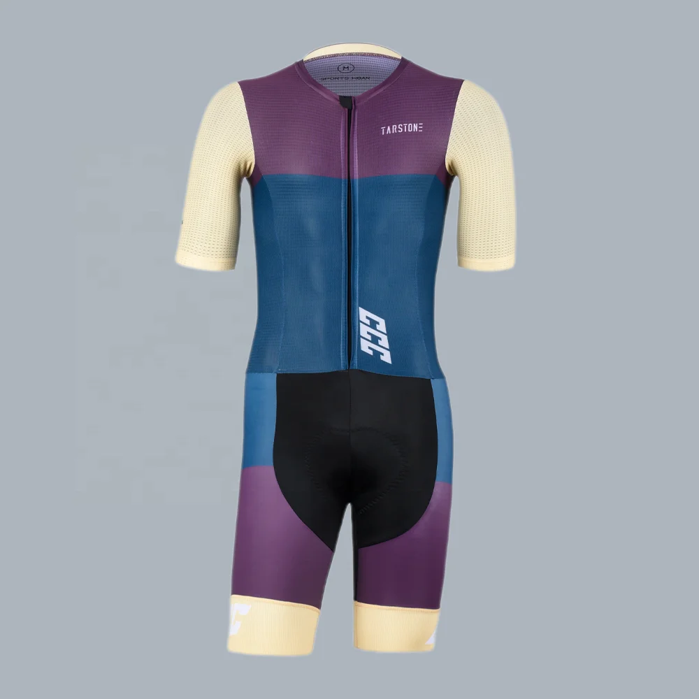 Tarstone ODM Aero Race Cutting Design Colourful Cycling Skin Suit Breathable Bike Speed Suit Bespoke Cycling Triathlon Suit