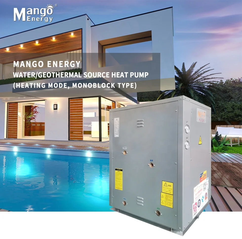 Low operation costs  heating cooling  geothermal source heat pump for house commercial