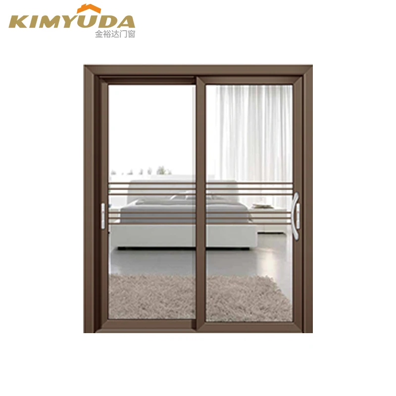 Outdoor Black Japanese Sliding Door Glass Aluminum Prices Double Glazed Sliding Door