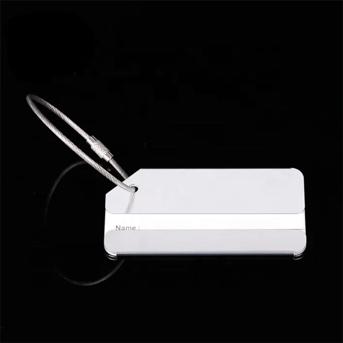 best sales aluminum alloy metal travel blank custom luggage tag