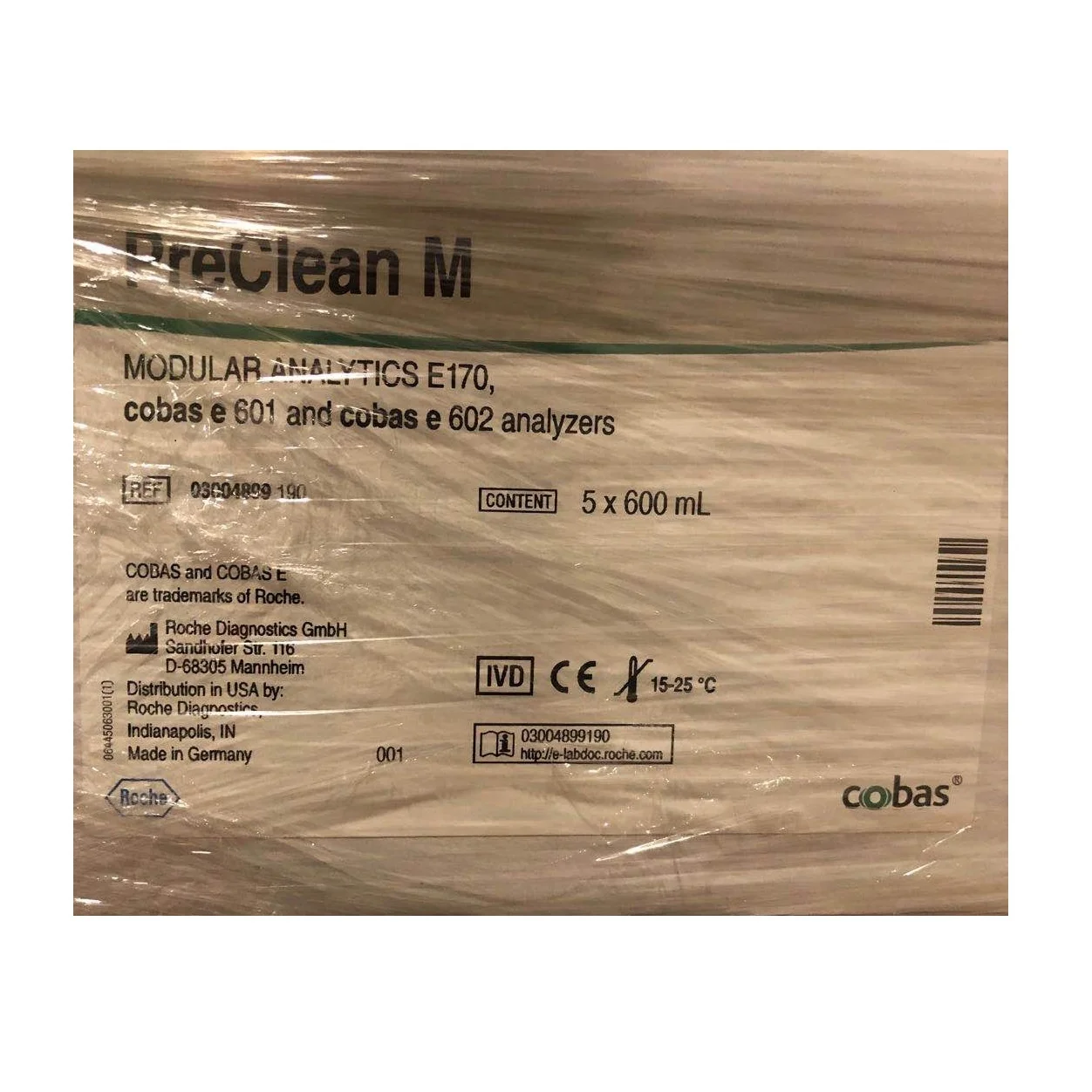 Original Roche 03004899190 PreClean M For Cobas e 601/e 601