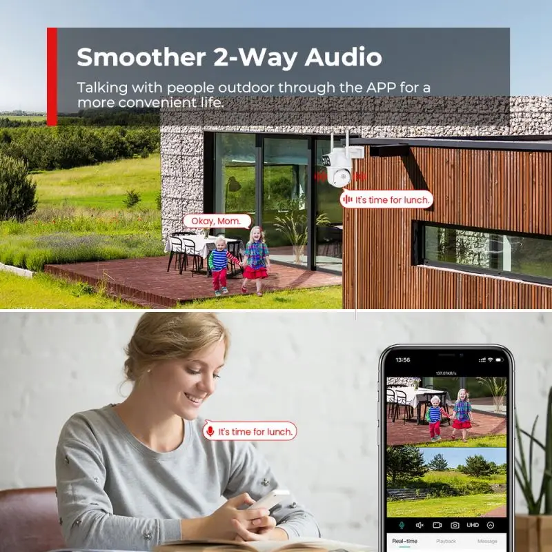 Camra De Vidosurveillance Wifi Panoramique