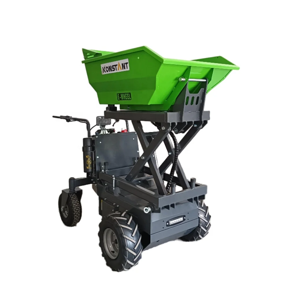 KONSTANT High Tip Track Dumper 500kg Rubber Self-Loading Mini Hydraulic Loader with 4x2 Wheel Drive New Condition Hot Sale