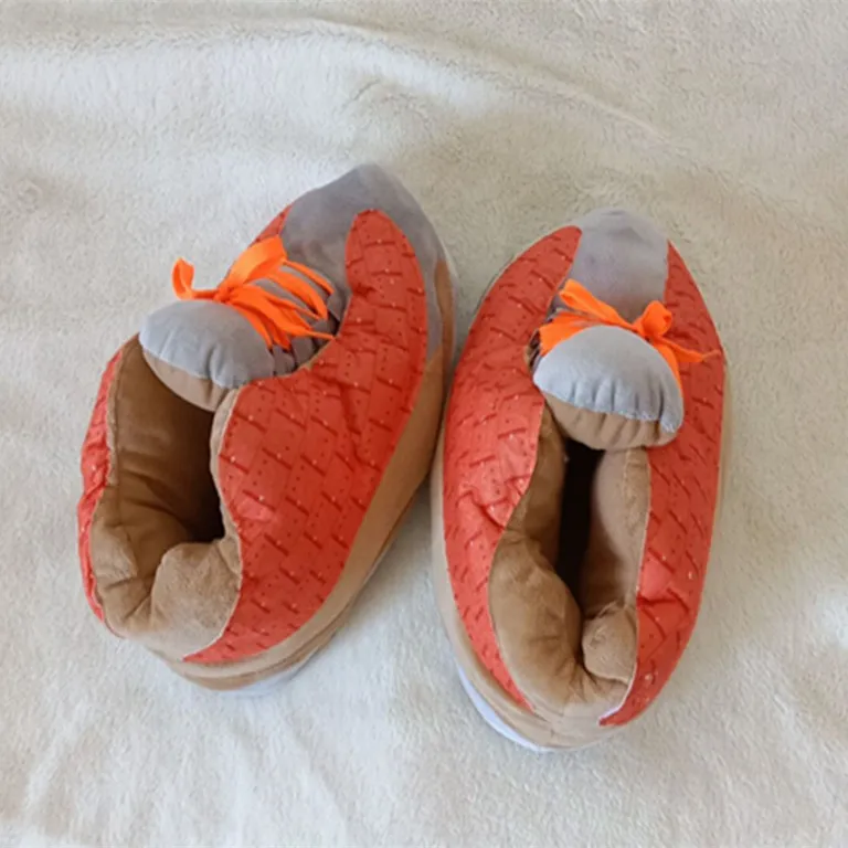  Домашние тапочки для мальчиков Зимняя Теплая мужская обувь Yeezy детская круглая хлопковая AJ