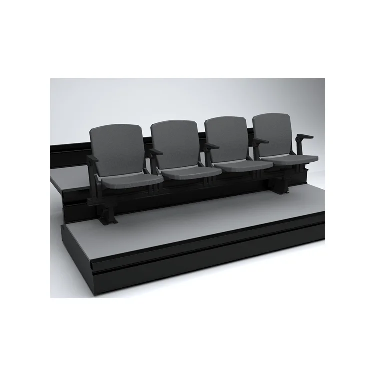 arena sports tribune,retractable viewing platform,telescopic riser for indoor basketball,volleyball,handball