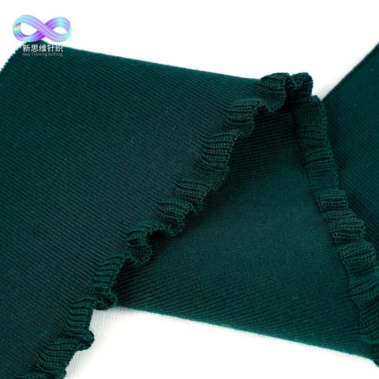 
Custom color mercerized cotton flat 1x1 rib knitting fabric for clothing accessories 