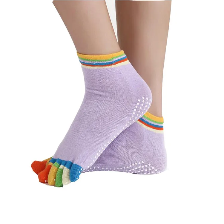 
Wholesale customized grip men women pilates yoga socks custom anti slip socks 