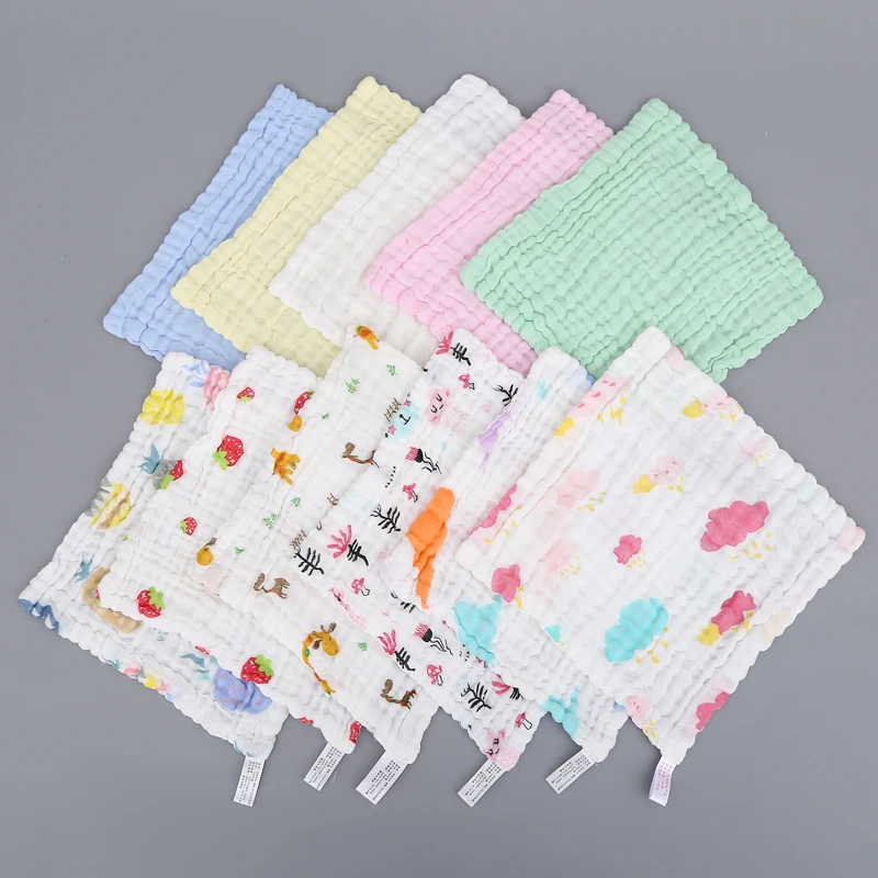 
 Квадратные 100% экологически чистые хлопковые марли newbron, банные полотенца для лица, муслиновая детская мочалка, полотенца для лица  