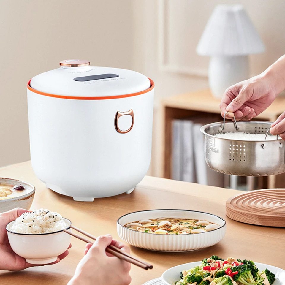 New model product 2 in 1 multifunctional white mini smart mini rice cooker 110v