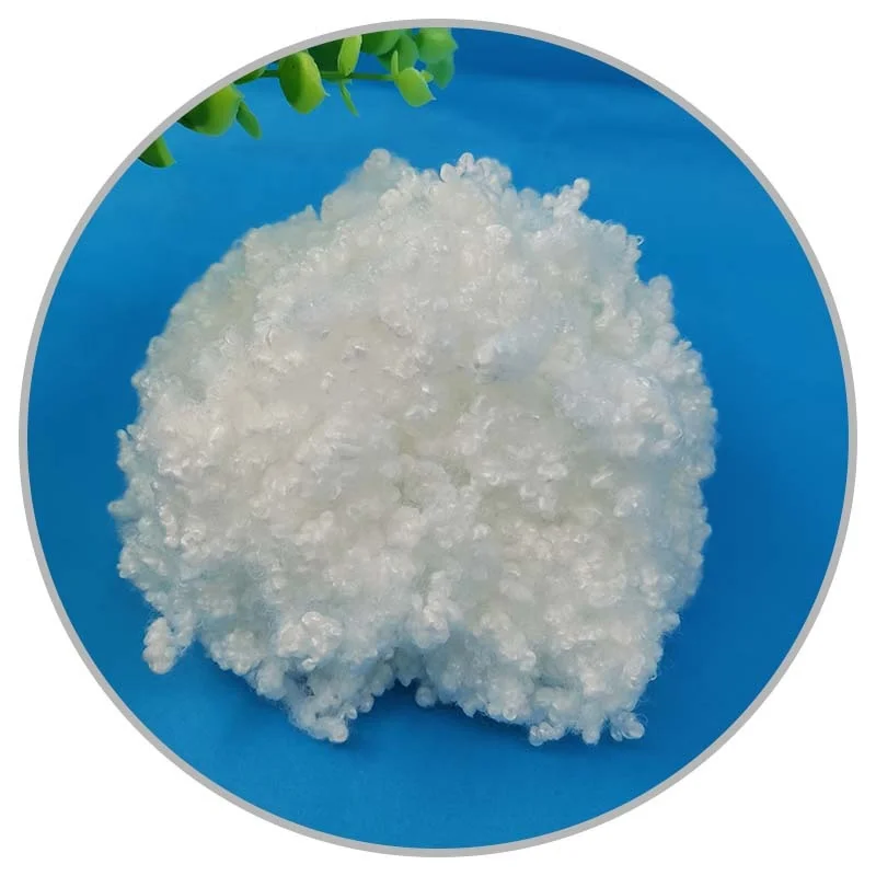 China factory fiber hcs silicone  polyester hollow fiber for sofa filling material