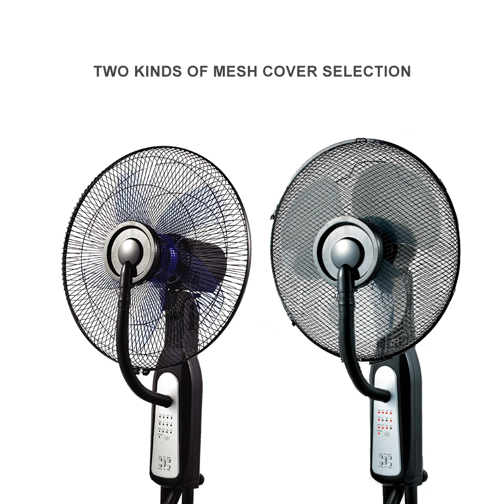 New Design timer Radial mesh Grille diffuser electric stand fan water fan
