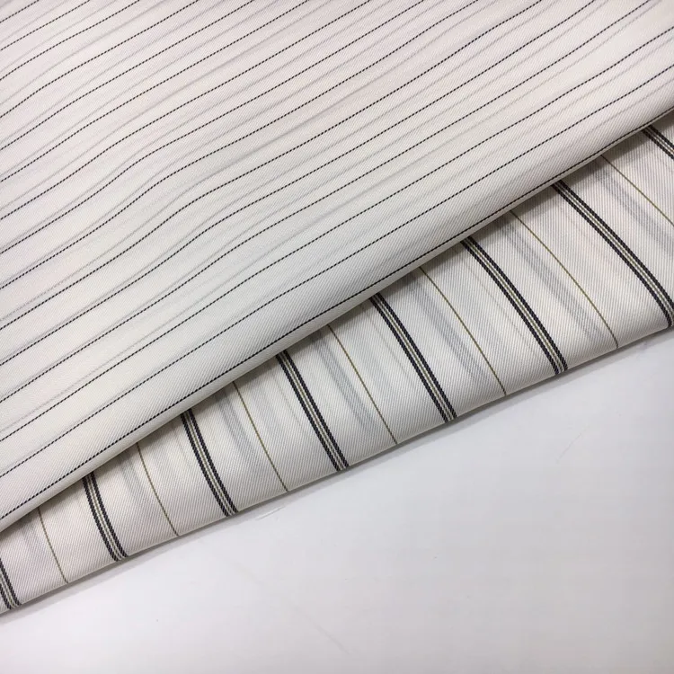 100% Cupro Bemberg Breathable Stripe Sleeve Lining Fabric for Suit Jacket