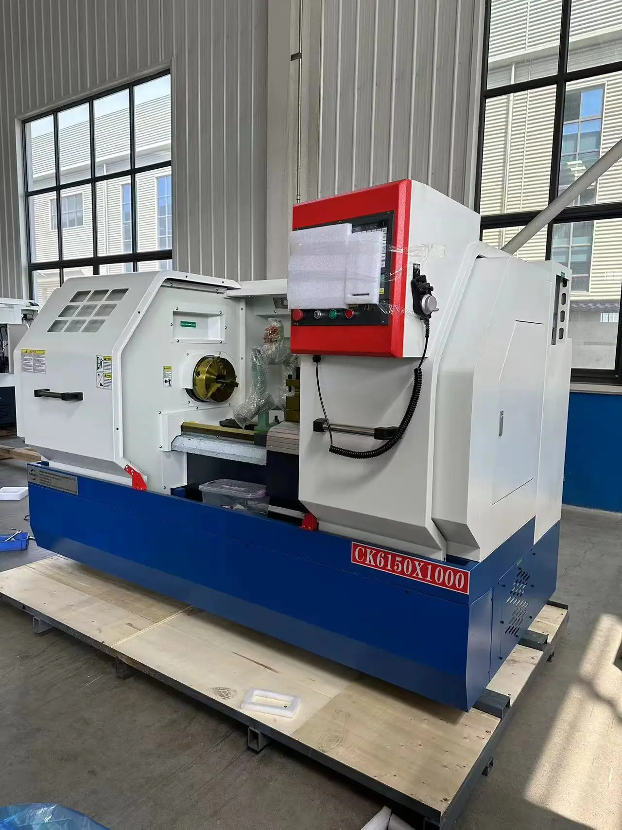 High quality automatic flat bed lathe machine for metal industry processing